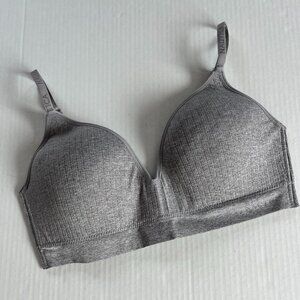 Nautica 36C Gray Bra Pullover Seamless Ribbed Longline‎ Single Unit